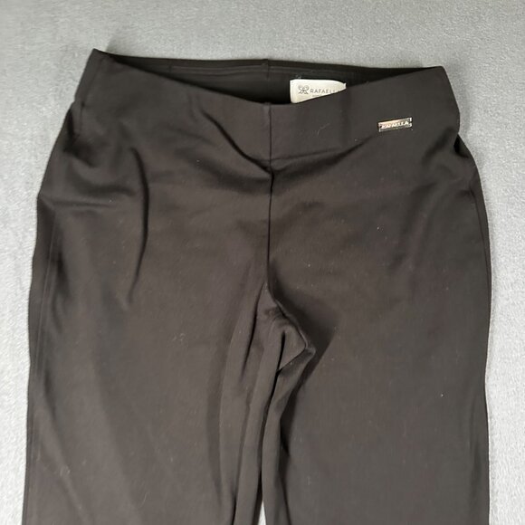 Rafaella Comfort Womens M Black Pull On Ponte Straight Leg Pants - Picture 3 of 10